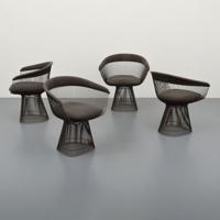 Warren Platner Bronze-Plated Steel Chairs, Set of 4 - Sold for $8,125 on 04-23-2022 (Lot 428).jpg
